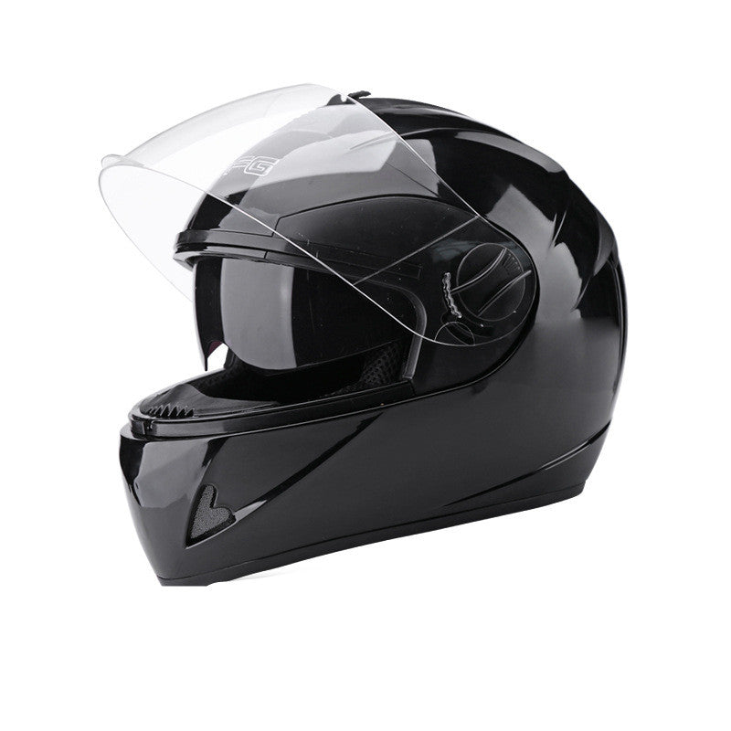 Battery Car Helmet Gray Male Anti-Fog Four Seasons Full Face Helmet