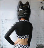 Full Helmet Locomotive Headless Rider Personality Cat Ears Full Cover