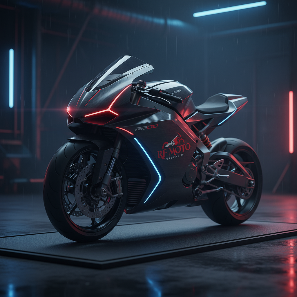 RF MOTO Futuristic Motorcycle Front